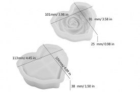 Molde silicona alhajero corazon tapa ROSA BM3614 (4)